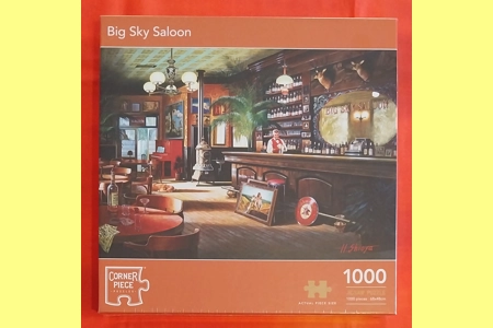 Corner Piece Big Sky Saloon 1000 Piece Jigsaw Puzzle NEW
