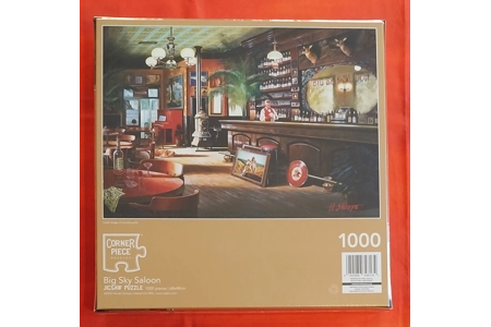 Corner Piece Big Sky Saloon 1000 Piece Jigsaw Puzzle NEW