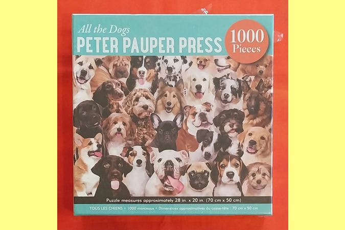 Peter Pauper Press All The Dogs 1000 Piece Jigsaw Puzzle NEW