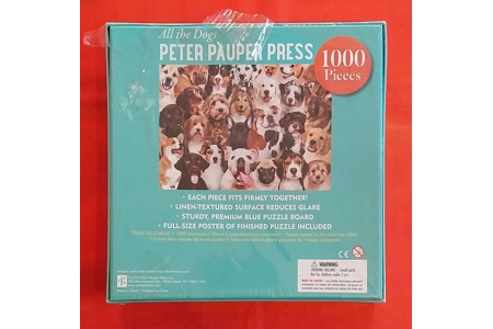 Peter Pauper Press All The Dogs 1000 Piece Jigsaw Puzzle NEW