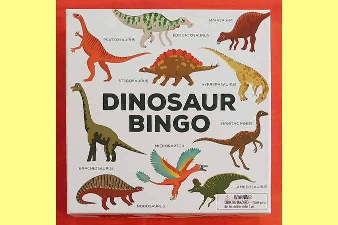 Laurence King Dinosaur Bingo Board Game COMPLETE