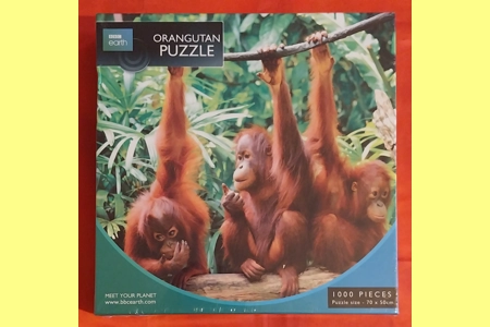 BBC Earth Orangutan 1000 Piece Jigsaw Puzzle NEW