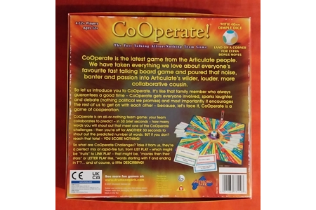 Drumond Park Cooperate! Fast Talking All-Or-Nothing Board Game COMPLETE