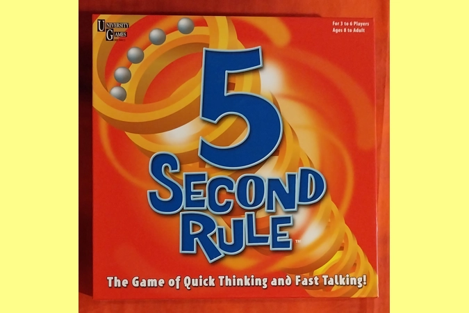 University Games 5 Second Rule Board Game COMPLETE
