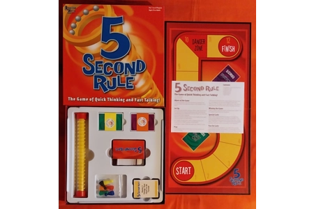 University Games 5 Second Rule Board Game COMPLETE