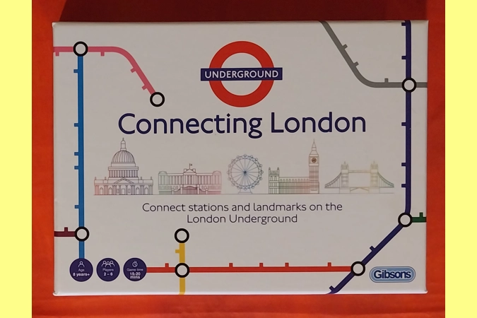 Gibsons Connecting London Underground Train Board Game COMPLETE