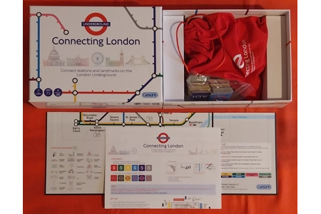 Gibsons Connecting London Underground Train Board Game COMPLETE