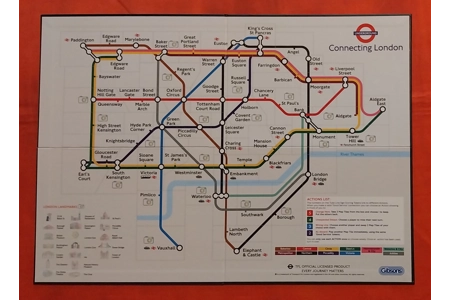 Gibsons Connecting London Underground Train Board Game COMPLETE