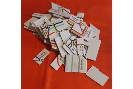 Gibsons Connecting London Underground Train Board Game COMPLETE