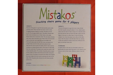 Trefl Mistakos Stacking Chairs Game COMPLETE