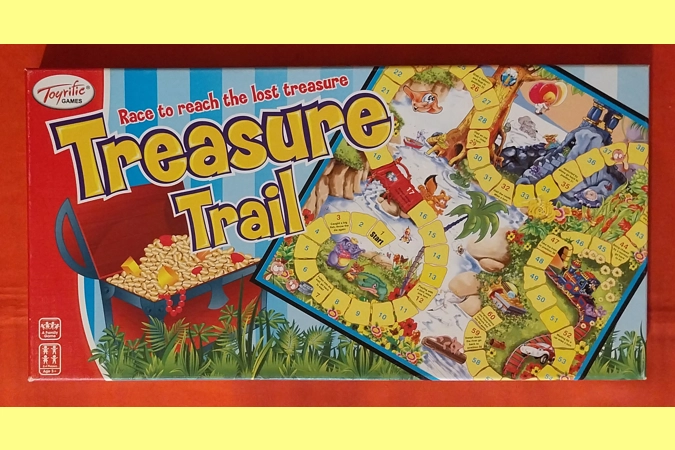 Toyrific Games Treasure Trail Children's Board Game COMPLETE Toyrific Games Treasure Trail Children's Board Game COMPLETE