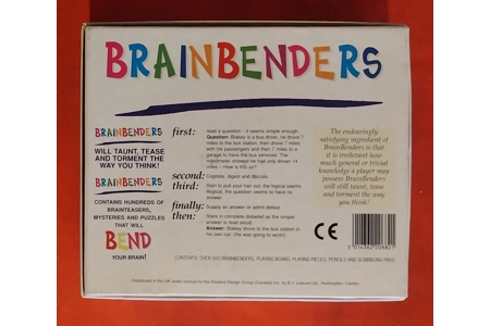Brainbenders Family Trivia Board Game PLAYABLE