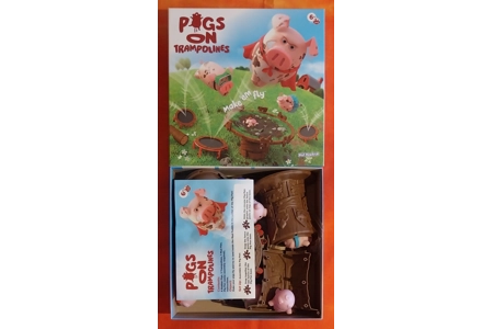 Play Monster Pigs On Trampolines Children's Board Game COMPLETE