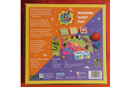 Gibsons Pass The Bomb! The Big One Family Board Game LIKE NEW