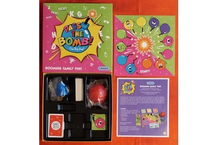 Gibsons Pass The Bomb! The Big One Family Board Game LIKE NEW