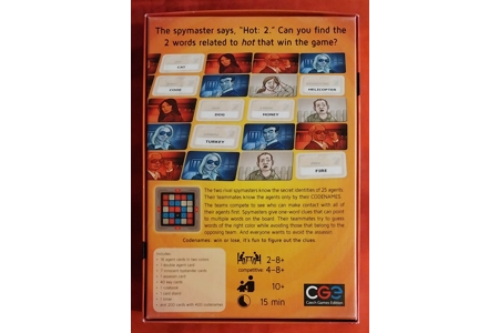 Czech Games Edition Codenames Word Board Game COMPLETE Czech Games Edition Codenames Word Board Game COMPLETE