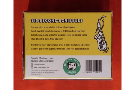 Gamely Six Second Scribble Drawing Game NEW Gamely Six Second Scribble Drawing Game NEW