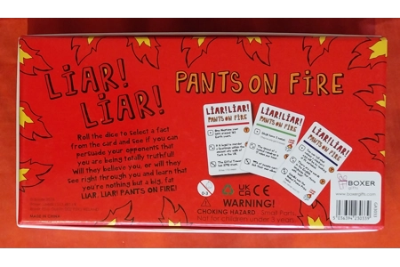 Boxer Gifts Liar! Liar! Pants On Fire Card Game LIKE NEW
