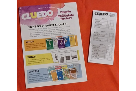 Hasbro Cluedo Mystery Board Game Charlie And The Chocolate Factory COMPLETE
