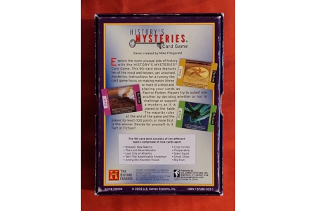 US Games Systems History Channel History's Mysteries Card Game COMPLETE US Games Systems History Channel History's Mysteries Card Game COMPLETE