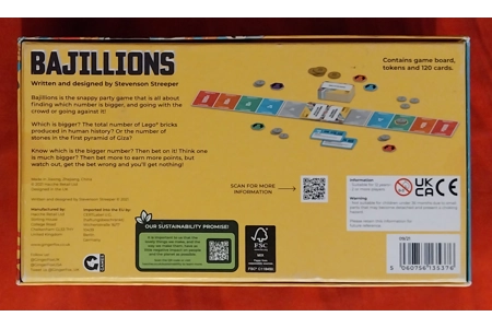 Ginger Fox Bajillions Party Card Game Of GIANT Numbers COMPLETE