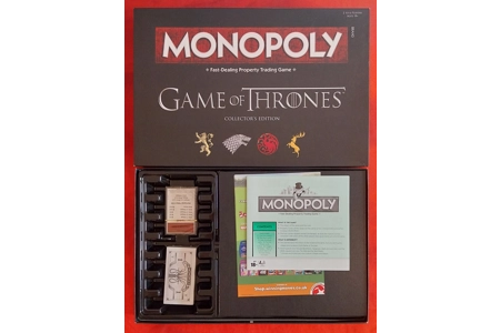 Hasbro Monopoly Board Game - Game Of Thrones Collectors Edition COMPLETE