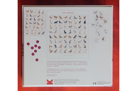 Laurence King Cat Bingo Children's Board Game COMPLETE Laurence King Cat Bingo Children's Board Game COMPLETE