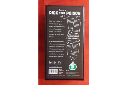 Dyce Pick Your Poison NSFW Party Card Game COMPLETE Dyce Pick Your Poison NSFW Party Card Game COMPLETE