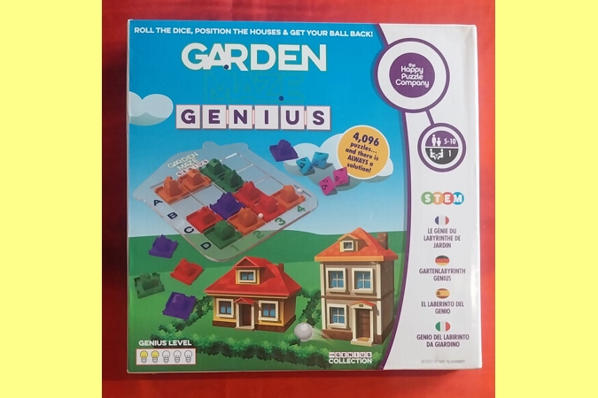 Happy Puzzle Co. Garden Maze Genius Logic Board Game PLAYABLE