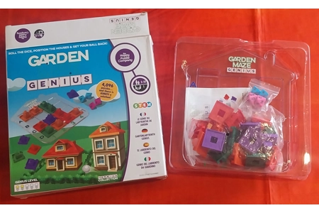 Happy Puzzle Co. Garden Maze Genius Logic Board Game PLAYABLE