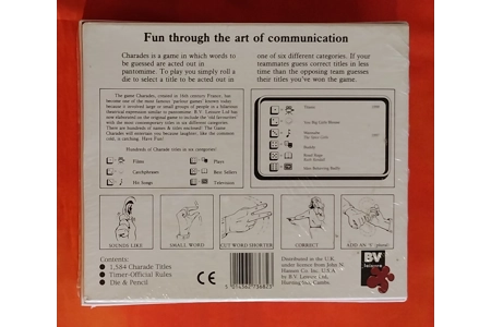 BV Leisure The Game Of Charades Party Game NEW