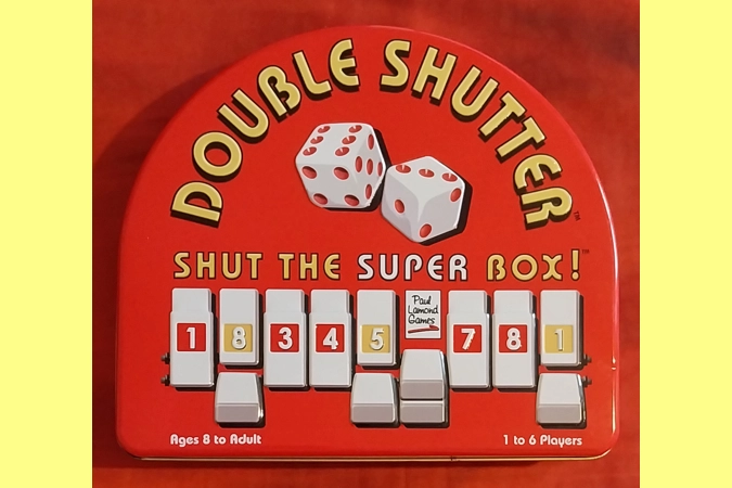 Blue Orange Double Shutter Number Board Game In Tin COMPLETE Blue Orange Double Shutter Number Board Game In Tin COMPLETE