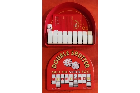 Blue Orange Double Shutter Number Board Game In Tin COMPLETE Blue Orange Double Shutter Number Board Game In Tin COMPLETE