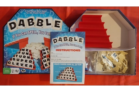 INI Dabble Fast-Paced Family Word Game COMPLETE