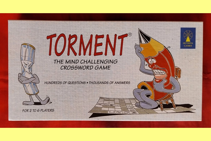 Octavia Games Torment Crossword Board Game COMPLETE
