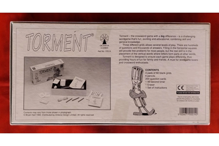 Octavia Games Torment Crossword Board Game COMPLETE