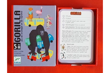 Djeco Gorilla Children's Strategy Card Game COMPLETE Djeco Gorilla Children's Strategy Card Game COMPLETE