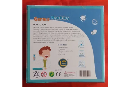 Think And L Germs Bombing Educational Board Game NEW Sealed