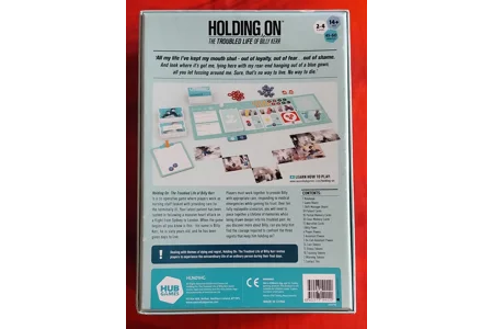 Hub Games Holding On - The Troubled Like Of Billy Kerr Co-Op Board Game COMPLETE