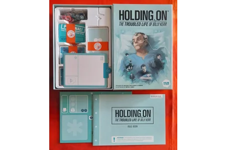 Hub Games Holding On - The Troubled Like Of Billy Kerr Co-Op Board Game COMPLETE