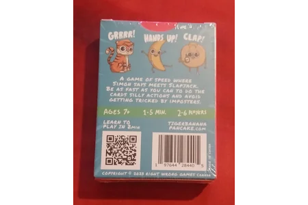 Wright Wrong Games Tiger Banana Pancake Family Party Card Game NEW