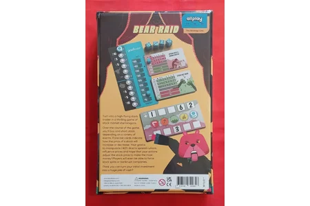 allplay Bear Raid Family High-flying Stock Trading Board Game NEW