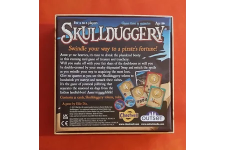 Outset Skullduggery Family Card Game - A Game Of Treasure & Treachery - COMPLETE