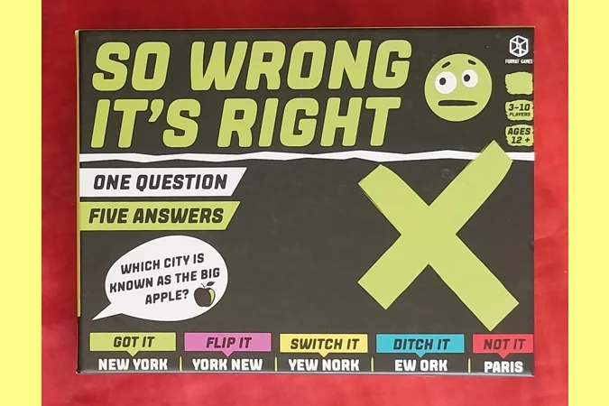 Format Games So Wrong It's Right One Question Five Answers Game COMPLETE Format Games So Wrong It's Right One Question Five Answers Game COMPLETE