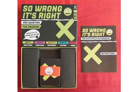 Format Games So Wrong It's Right One Question Five Answers Game COMPLETE Format Games So Wrong It's Right One Question Five Answers Game COMPLETE