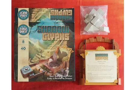 Logi Quest Shadow Glyphs Single Player Logic Puzzle Board Game COMPLETE