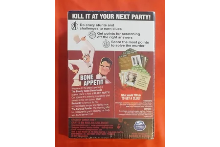 SpinMaster Killer Party - Bone Appetit Social Mystery Party Game NEW SpinMaster Killer Party - Bone Appetit Social Mystery Party Game NEW