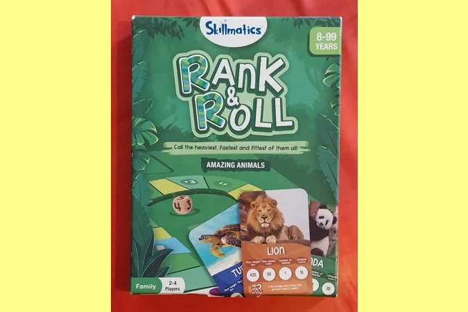 Skillmatics Rank & Roll Amazing Animals Family Board Game COMPLETE