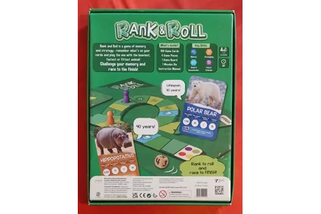 Skillmatics Rank & Roll Amazing Animals Family Board Game COMPLETE
