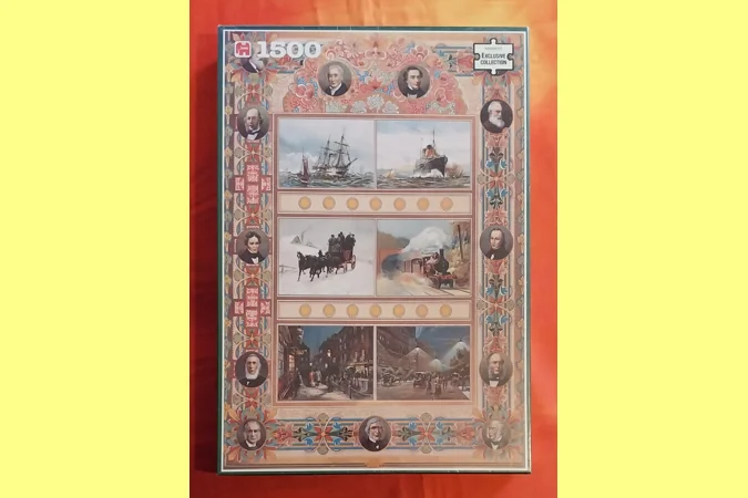 Jumbo Triumph Of Steam And Electricity 1500 Piece Jigsaw Puzzle NEW Jumbo Triumph Of Steam And Electricity 1500 Piece Jigsaw Puzzle NEW